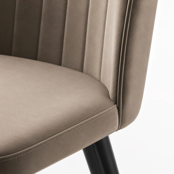 Стул LEONARD CAPPUCCINO DIVA 05 BK (M).
